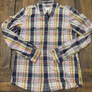 Patagonia Organic Cotton Plaid Button Down Long Sleeve Women’s Shirt Sz 2‎